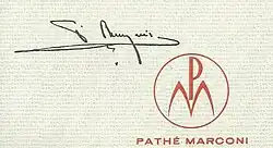 signature de Pierre Bourgeois (industrie musicale)