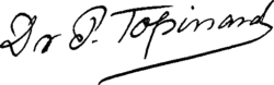 signature de Paul Topinard