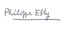 Signature de Philippe Ébly