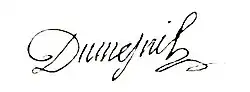 signature de Pierre-Louis Dumesnil
