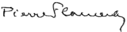 signature de Pierre Flament