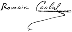 signature de Romain Coolus