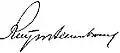 Signature de Charles Ruijs de Beerenbrouck