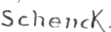 signature d'August Friedrich Schenck