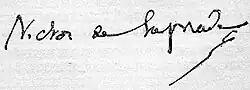 signature de Victor de Laprade