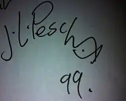 signature de Jean-Louis Pesch