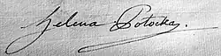 signature de Hélène Massalska
