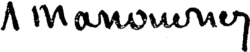 signature d'Abel Manouvriez