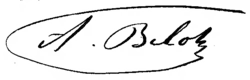signature d'Adolphe Belot