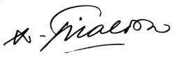 signature d'Adolphe Giraldon