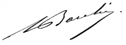Signature de Albert Baratier