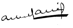 signature d'Albert Carré