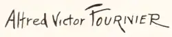 signature d'Alfred-Victor Fournier
