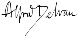 signature d'Alfred Delvau