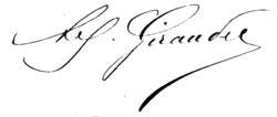 signature d'Alfred Giraudet