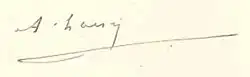 signature d'Alfred Loisy