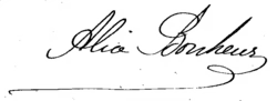 signature d'Alice Bonheur
