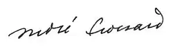 signature d'André Frossard
