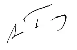 signature d'Auguste Autrand