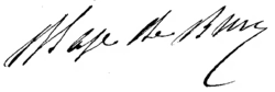 signature de Henri Blaze de Bury
