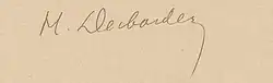 Signature de Henry Desbordes