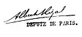 Signature de Albert Rigal