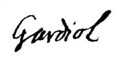 signature d'Alexandre Gardiol