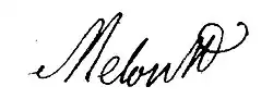signature d'Antoine Melon