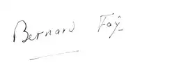 signature de Bernard Faÿ
