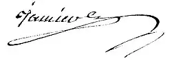signature de Blaise-Gabriel Jamier