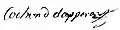 Signature de Charles Cochon de Lapparent