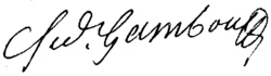 signature de Charles Ferdinand Gambon