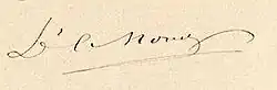 Signature de Charles Monot
