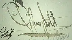 signature de Didier Petit de Meurville