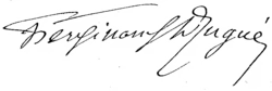 signature de Ferdinand Dugué