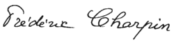 signature de Frédéric Charpin