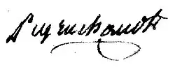 signature de Gabriel Peyruchaud