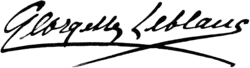 signature de Georgette Leblanc