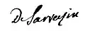 Signature de Gilbert de Sarrazin