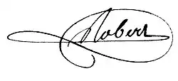 signature de Guillaume-Amable Robert de Chevannes