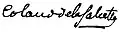Signature de Jacques Bernardin Colaud de la Salcette