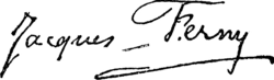 signature de Jacques Ferny