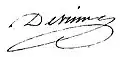Signature de Jacques François Laurent Devisme