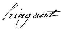 signature de Jacques Nicolas Hingant