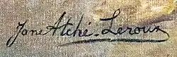 signature de Jane Atché