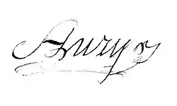 signature de Jean Aury