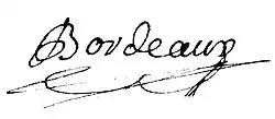 signature de Jean-Nicolas Bordeaux