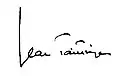 Signature de Jean Taittinger