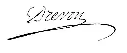 signature de Joseph-Claude Drevon