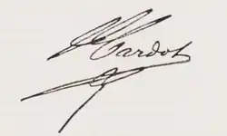 signature de Jules Cardot